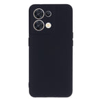For Oppo Reno8 5G (Global Version) Soft Liquid Silicone Case Anti-Fingerprint Anti-Scratch Fiber Lining Camera Protective Phone Cover with Strap