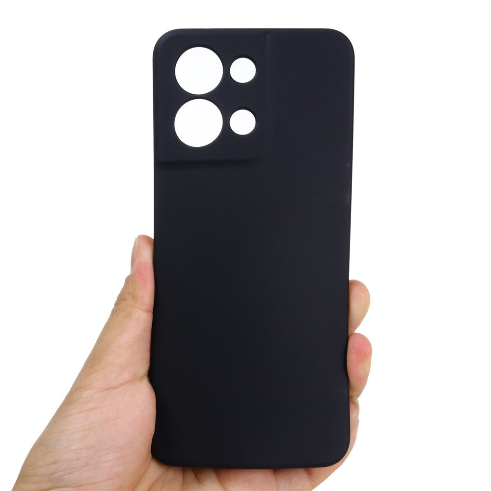 For Oppo Reno8 5G (Global Version) Soft Liquid Silicone Case Anti-Fingerprint Anti-Scratch Fiber Lining Camera Protective Phone Cover with Strap