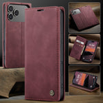CASEME 013 iPhone 18 Pro / 17 Pro Plånboksfodral med Ställ - Röd