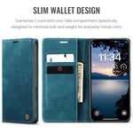 CASEME For iPhone 18 Pro Max / 17 Pro Max Wallet Case  013 Series PU Leather Phone Cover Stand