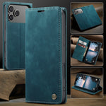 CASEME For iPhone 18 Pro Max / 17 Pro Max Wallet Case  013 Series PU Leather Phone Cover Stand