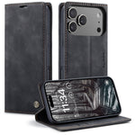 CASEME For iPhone 18 Pro Max / 17 Pro Max Wallet Case  013 Series PU Leather Phone Cover Stand