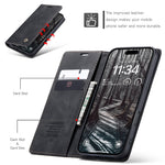 CASEME 013 iPhone 18 Pro Max / 17 Pro Max Plånboksfodral - Svart