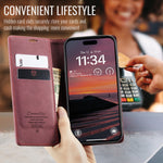 CASEME 013 iPhone 18 Pro Max / 17 Pro Max Plånboksfodral - Röd