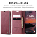 CASEME 013 iPhone 18 Pro Max / 17 Pro Max Plånboksfodral - Röd