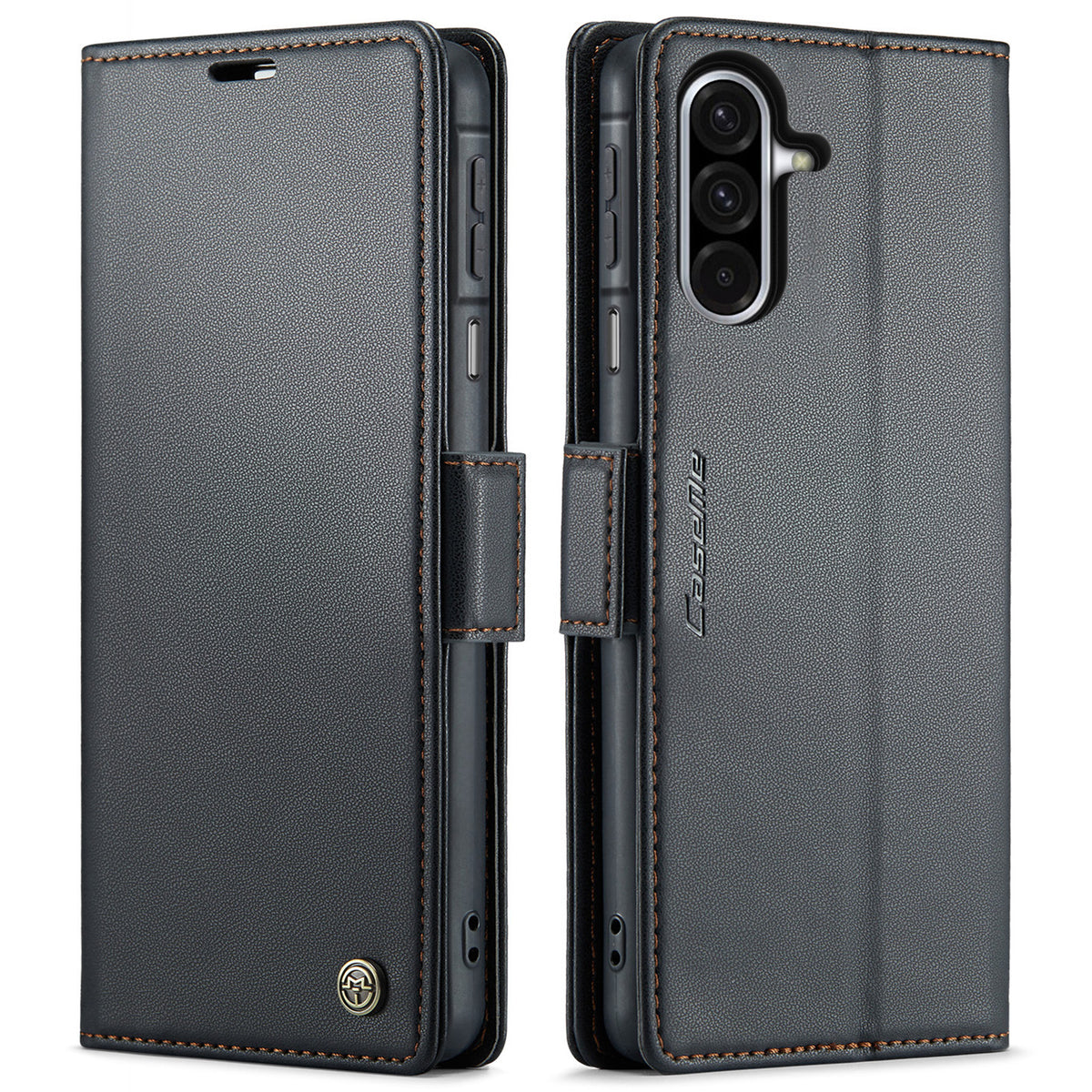 CASEME För Samsung Galaxy A18 5G / A18 4G / A17 5G / A17 4G Skal 023 Serien RFID-blockerande Glansigt Stativ mobilskal