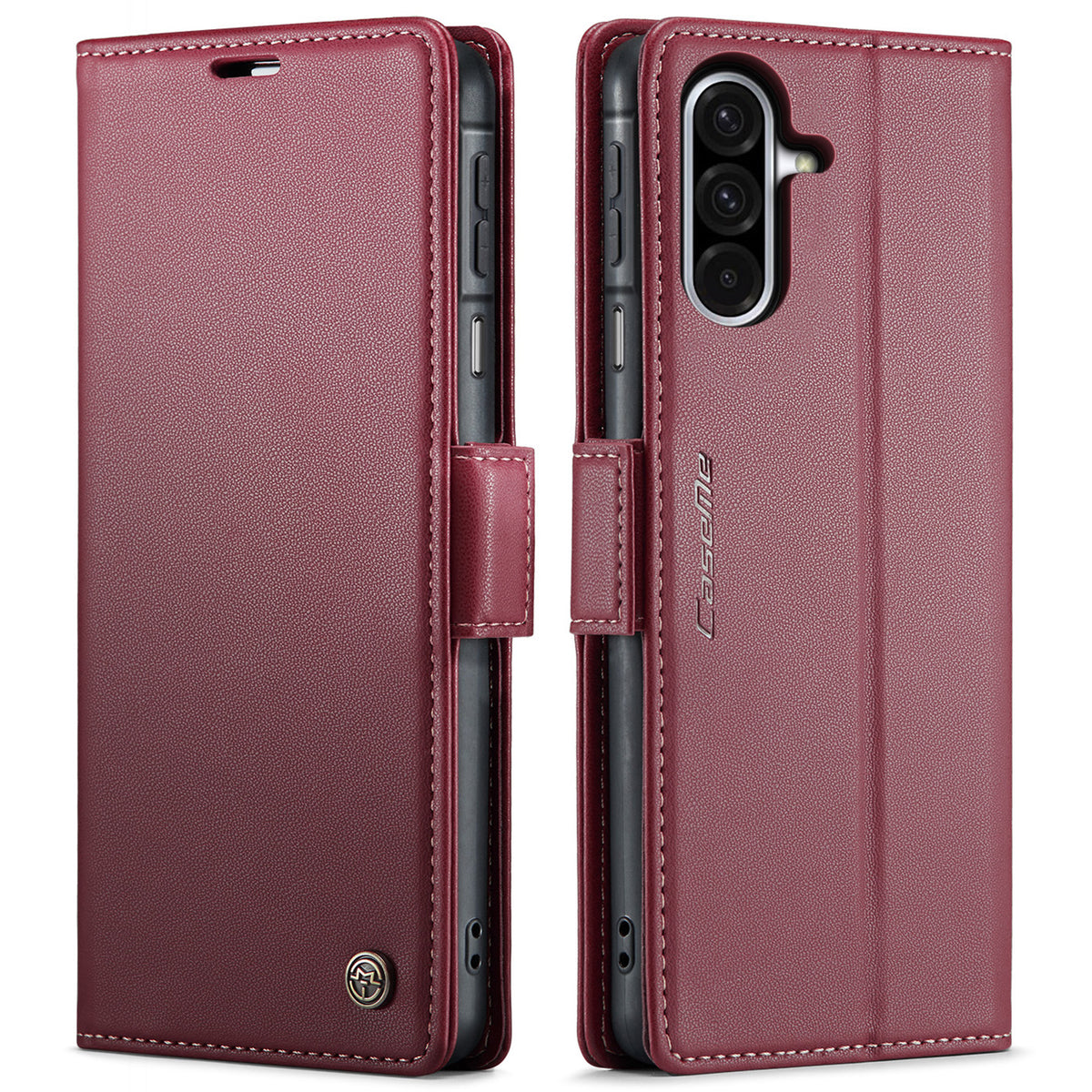 CASEME För Samsung Galaxy A18 5G / A18 4G / A17 5G / A17 4G Skal 023 Serien RFID-blockerande Glansigt Stativ mobilskal