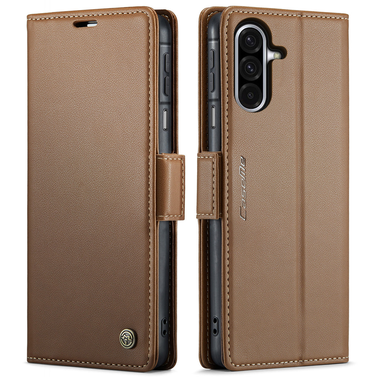CASEME För Samsung Galaxy A18 5G / A18 4G / A17 5G / A17 4G Skal 023 Serien RFID-blockerande Glansigt Stativ mobilskal