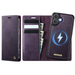 CASEME For iPhone 17 Case  C49 Compatible with MagSafe RFID Blocking Detachable Wallet Leather Phone Cover