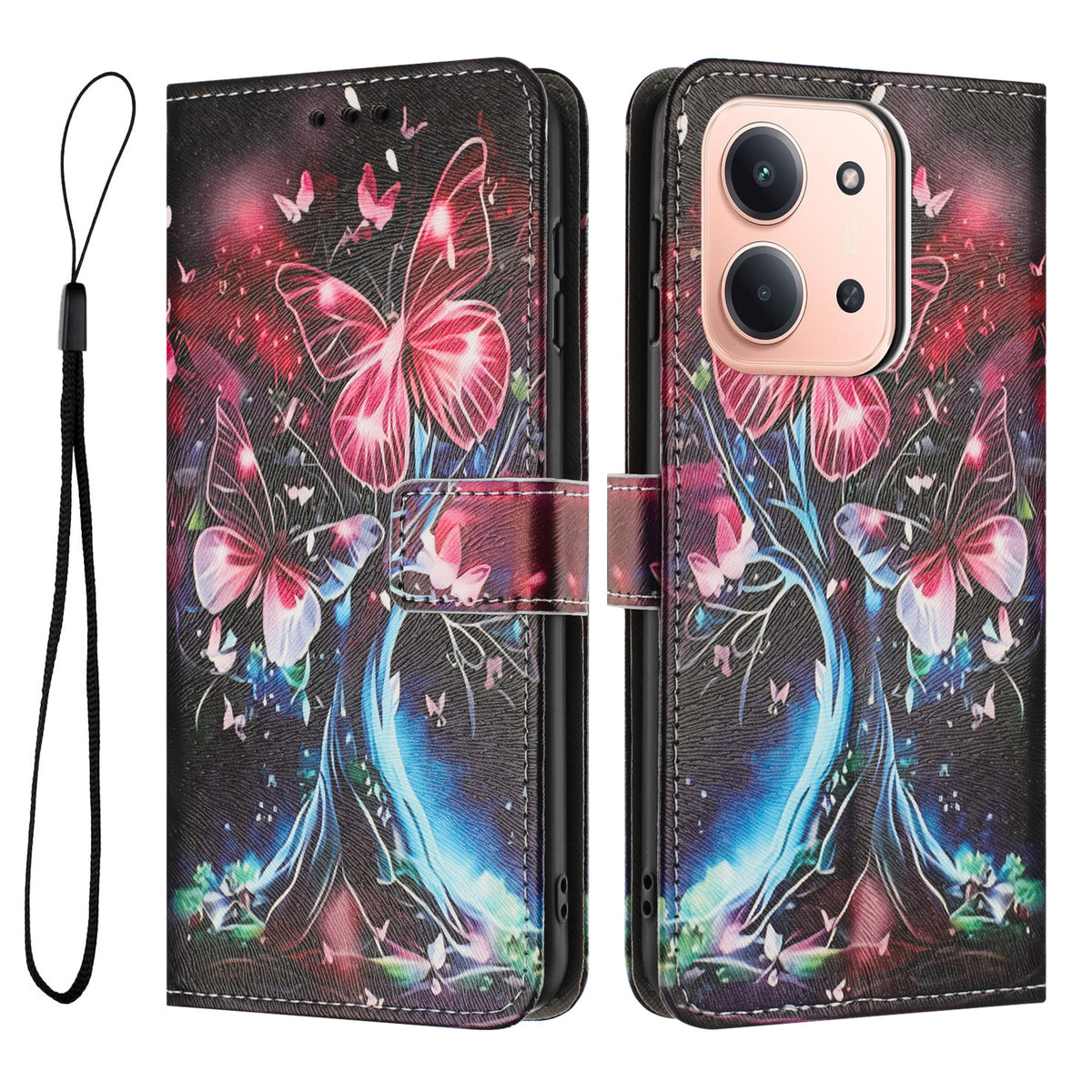 For Xiaomi Redmi 15C 4G (EU) (173mm) / 15C 5G (EU) (173mm) / Poco C85 4G (173mm) Case Pattern Printing PU Leather Phone Cover