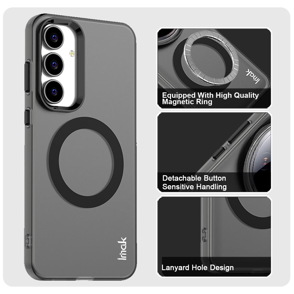 IMAK Magnetiskt Skal För Samsung Galaxy S25 FE Godisfärgat Stötsäkert TPU + PET Bakstycke