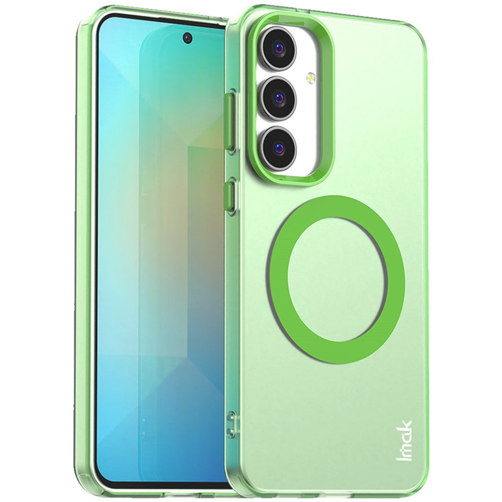 IMAK Magnetiskt Skal För Samsung Galaxy S25 FE Godisfärgat Stötsäkert TPU + PET Bakstycke
