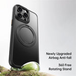 For iPhone 16 Pro Max Case Compatible with MagSafe Kickstand TPU PC Phone Back Cover