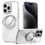 For iPhone 16 Pro Max Case Compatible with MagSafe Kickstand TPU PC Phone Back Cover