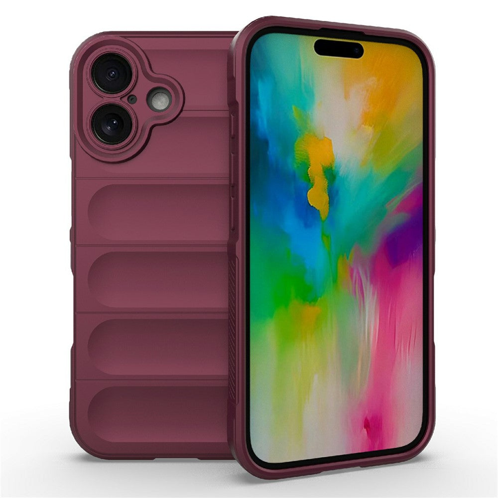 AMORUS For iPhone 16 Case Shockproof Soft TPU Rugged Phone Back Cover