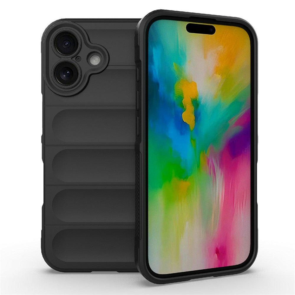 AMORUS For iPhone 16 Case Shockproof Soft TPU Rugged Phone Back Cover