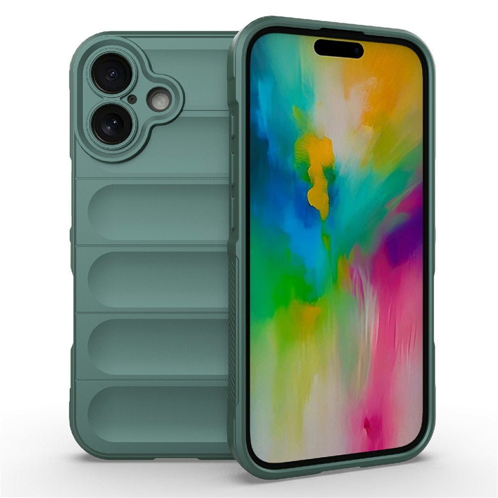 AMORUS For iPhone 16 Plus Case Shockproof Soft TPU Rugged Phone Back Cover