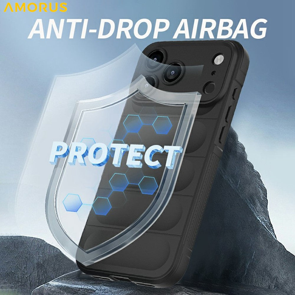 AMORUS For iPhone 18 Pro Max / 17 Pro Max Case Shockproof Soft TPU Rugged Phone Back Cover