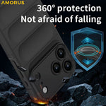 AMORUS For iPhone 18 Pro Max / 17 Pro Max Case Shockproof Soft TPU Rugged Phone Back Cover