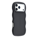 For iPhone 17 Pro Max Case TPU Protective Phone Cover Unique Curly Wave Frame