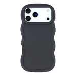 For iPhone 17 Pro Max Case TPU Protective Phone Cover Unique Curly Wave Frame