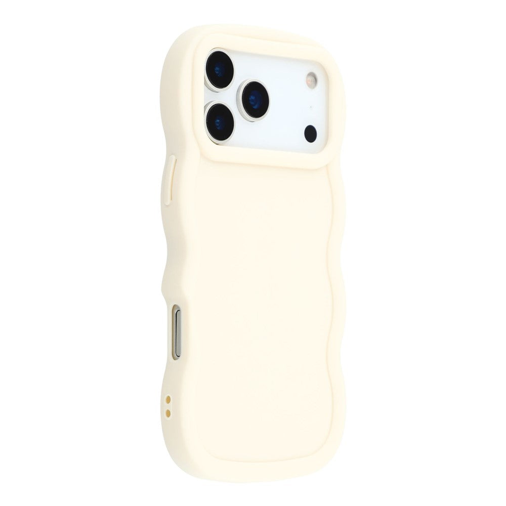 For iPhone 17 Pro Max Case TPU Protective Phone Cover Unique Curly Wave Frame