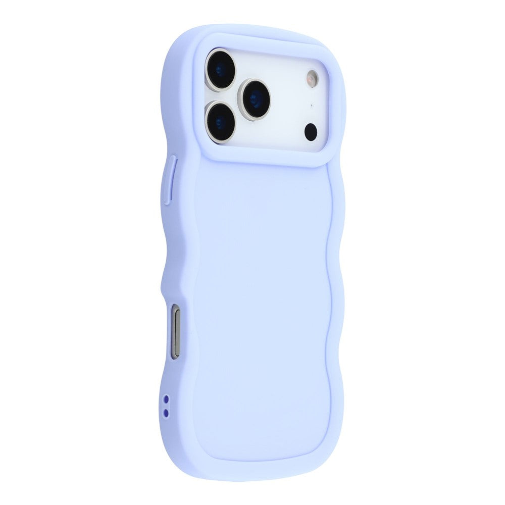 For iPhone 17 Pro Case TPU Protective Phone Cover Unique Curly Wave Frame