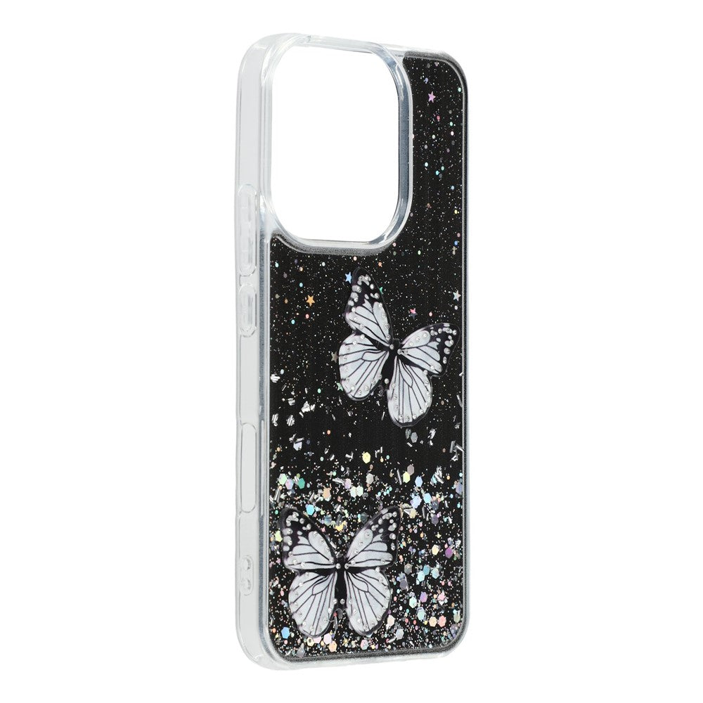 For Honor 400 Lite 5G Cover i Epoxy PVC med Sommerfugl TPU Estetik
