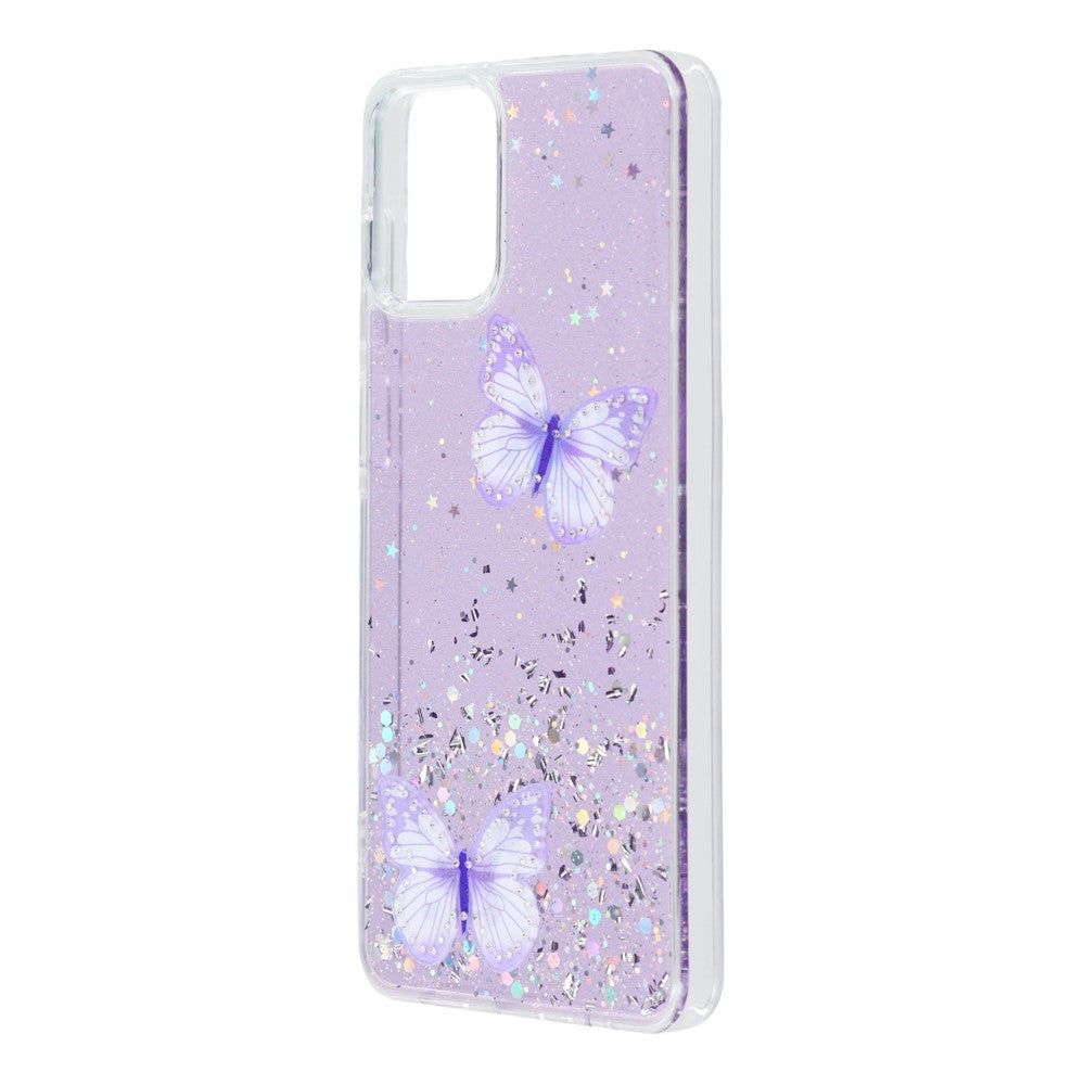Til Samsung Galaxy A08 5G / A08 4G / A07 4G etui Epoxy PVC-sommerfugl TPU æstetisk telefoncover