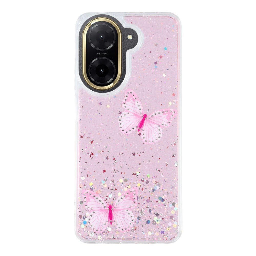 For Xiaomi Redmi A5 NFC (EU) (173.45mm) Case Epoxy PVC Butterfly TPU Aesthetics Phone Cover