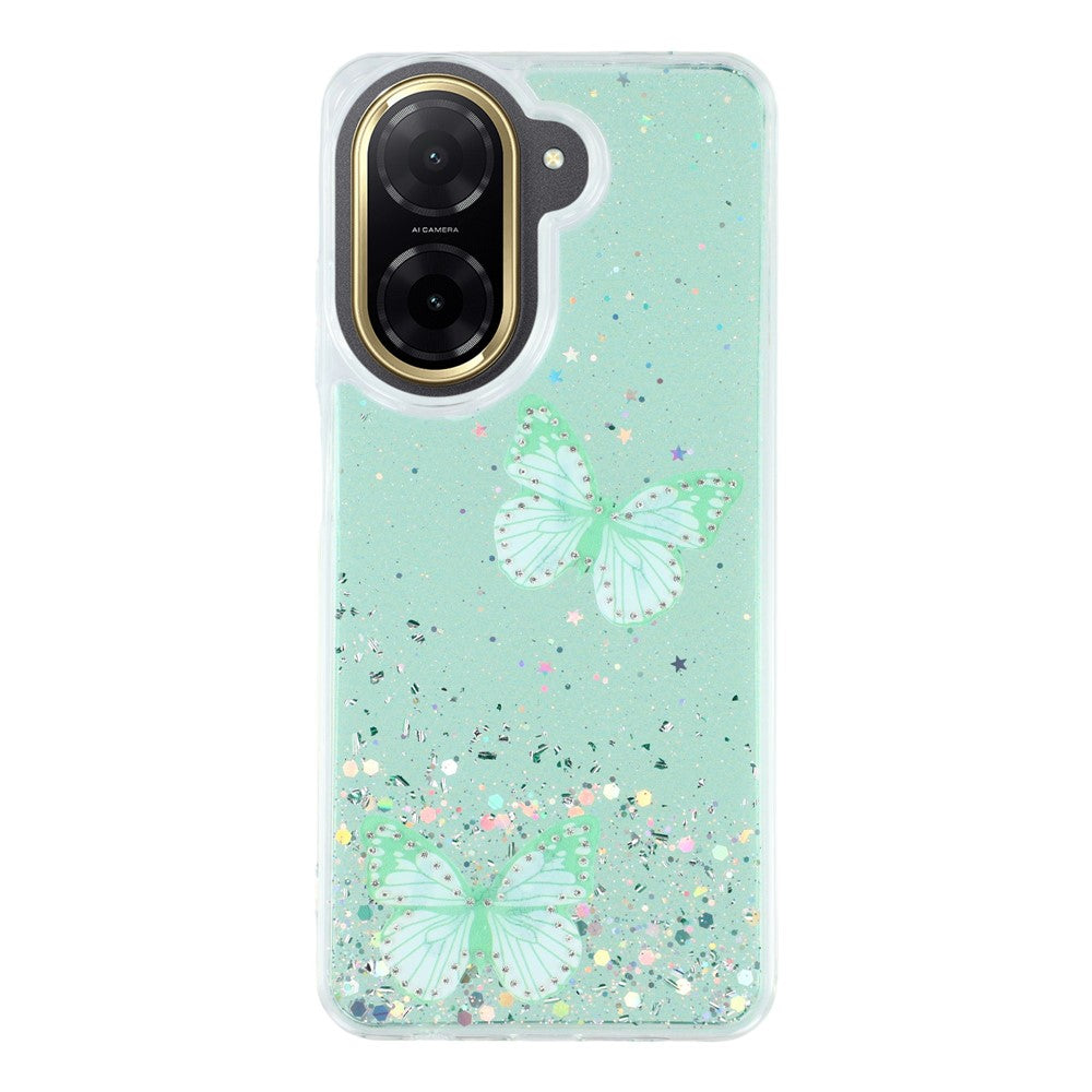 For Xiaomi Redmi A5 NFC (EU) (173.45mm) Case Epoxy PVC Butterfly TPU Aesthetics Phone Cover