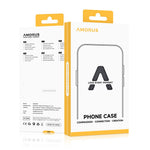 AMORUS For iPhone 12 Pro  /  12 Case with Sliding Card Holder PC TPU Phone Back Cover