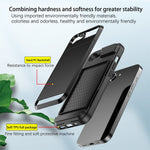 AMORUS Telefoncover til iPhone SE (2022) / (2020) / 8 / 7 PC TPU Bagcover med Skydbar Kortlåge