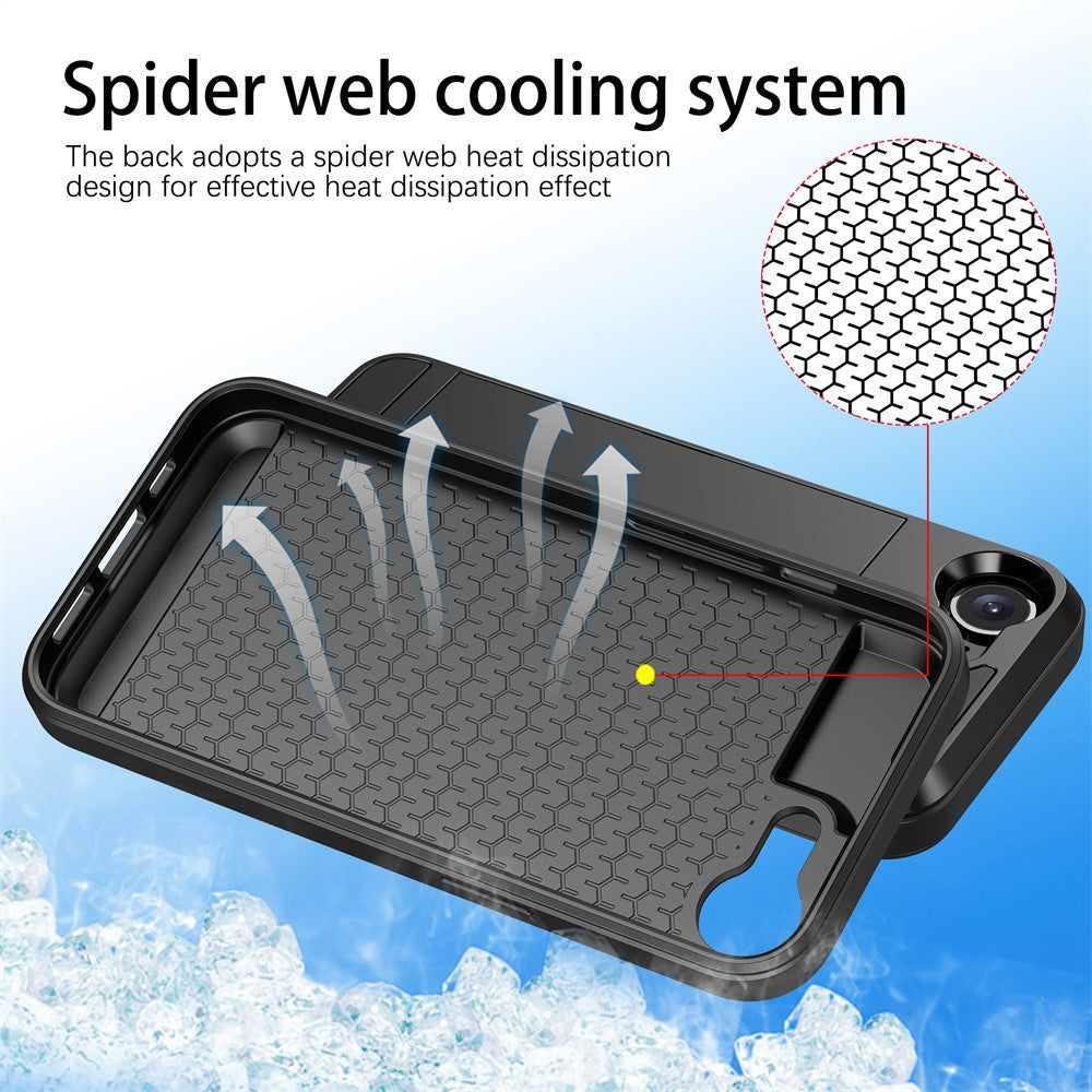 AMORUS Telefoncover til iPhone SE (2022) / (2020) / 8 / 7 PC TPU Bagcover med Skydbar Kortlåge