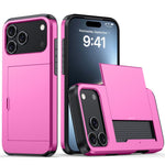 AMORUS For iPhone 18 Pro Max / 17 Pro Max Case with Sliding Card Holder PC TPU Phone Back Cover