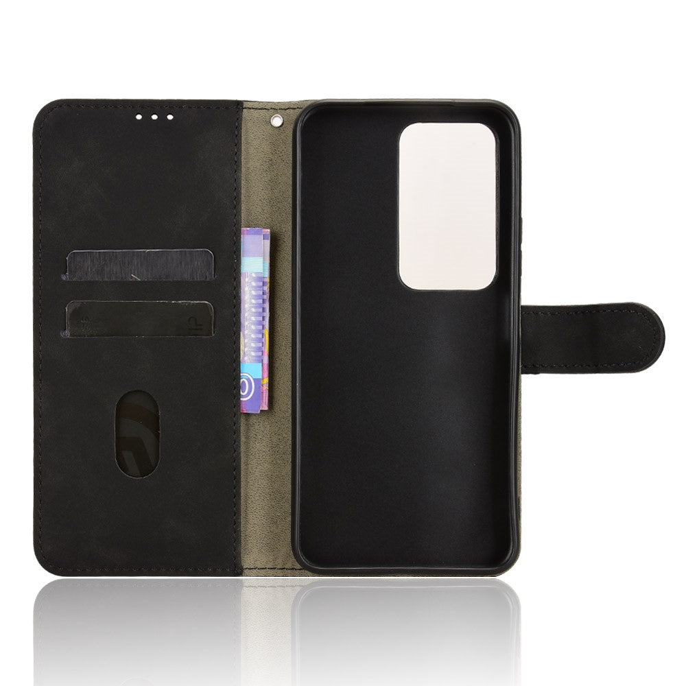 Læderetui til Xiaomi Redmi 15 5G (Global) (169 mm) med læderlook, stødbeskyttende pung og sammenfoldeligt mobilcover