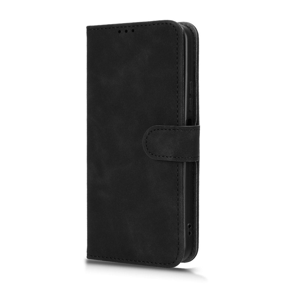 Læderetui til Xiaomi Redmi 15 5G (Global) (169 mm) med læderlook, stødbeskyttende pung og sammenfoldeligt mobilcover