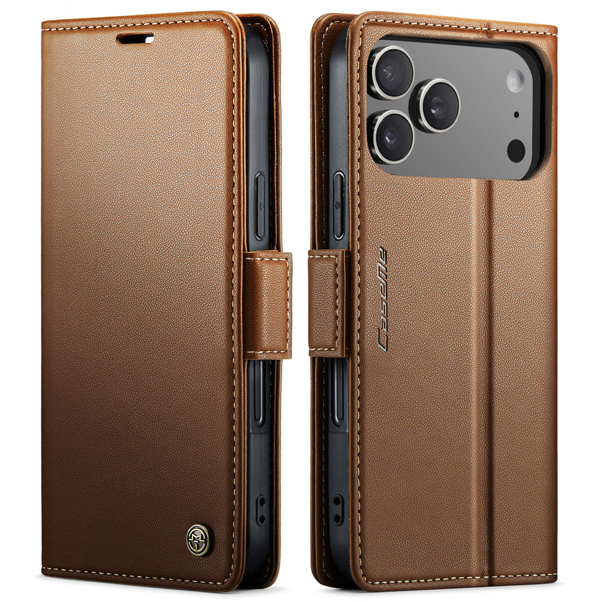 CASEME For iPhone 18 Pro Max / 17 Pro Max Case  023 Series RFID Blocking Leather Wallet Stand Phone Cover