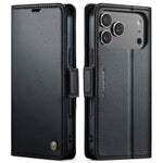 CASEME For iPhone 18 Pro Max / 17 Pro Max Case  023 Series RFID Blocking Leather Wallet Stand Phone Cover