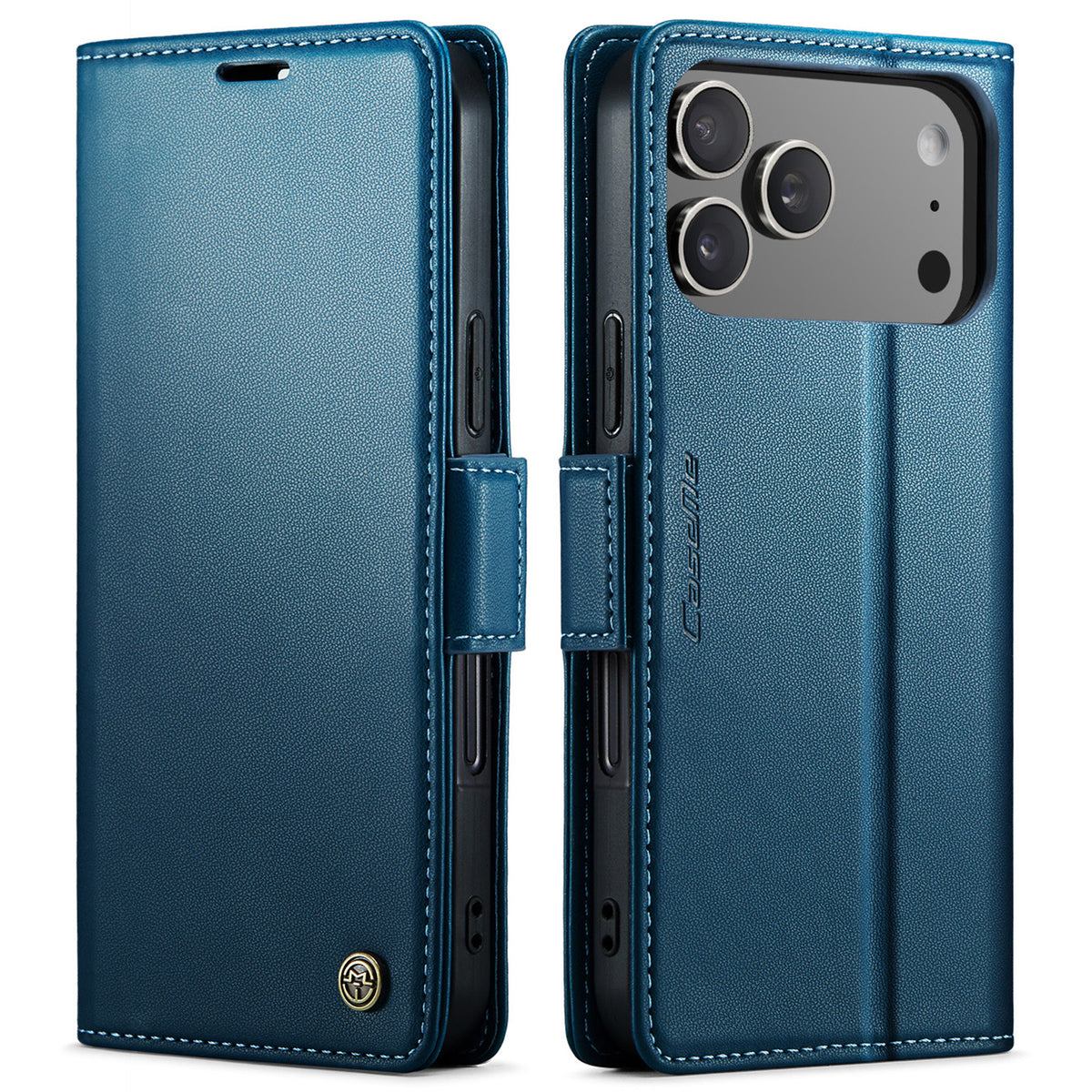 CASEME For iPhone 18 Pro Max / 17 Pro Max Case  023 Series RFID Blocking Leather Wallet Stand Phone Cover