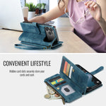CASEME For iPhone 18 Pro Max / 17 Pro Max Phone Cases with Strap  C30 Zipper Multiple Card Holder PU Leather Cover