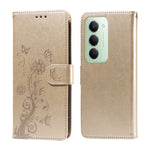 For Xiaomi Redmi 15 4G (EU) (171mm) Leather Case Butterfly Floral Imprint Wallet Stand Cover