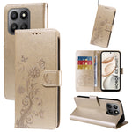 For Honor 400 Smart 5G / 4G / X7d 4G Leather Case Butterfly Floral Imprint Wallet Stand Cover
