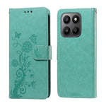 For Honor 400 Smart 5G / 4G / X7d 4G Leather Case Butterfly Floral Imprint Wallet Stand Cover