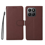 For Honor 400 Smart 5G / 4G / X7d 4G Case RFID Blocking 3 Card Slots PU Leather Phone Cover with Wrist Strap