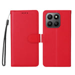 For Honor 400 Smart 5G / 4G / X7d 4G Case RFID Blocking 3 Card Slots PU Leather Phone Cover with Wrist Strap