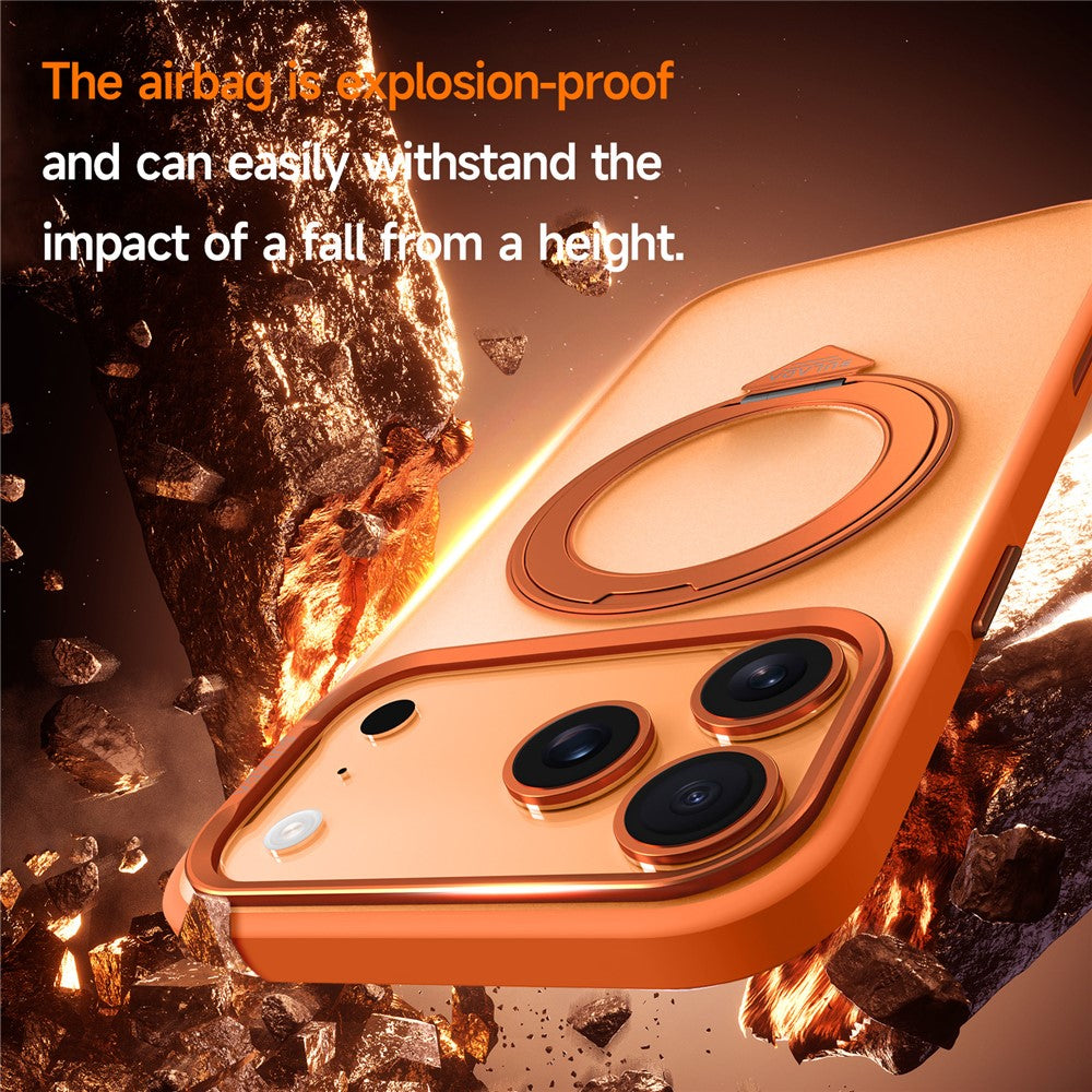 SULADA For iPhone 18 Pro Max / 17 Pro Max Case Magnetic Case Anti-Fingerprints Matte TPU + PC Phone Cover with Kickstand