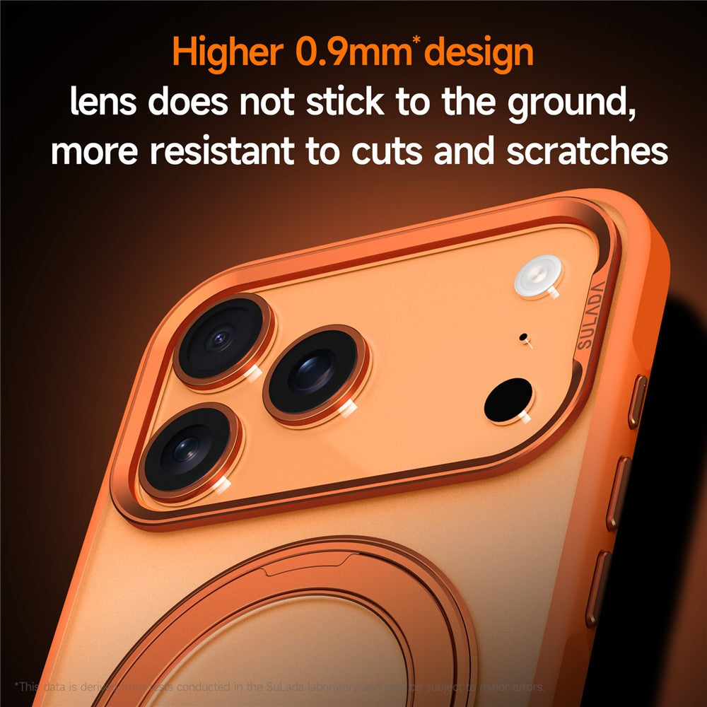 SULADA For iPhone 18 Pro Max / 17 Pro Max Case Magnetic Case Anti-Fingerprints Matte TPU + PC Phone Cover with Kickstand