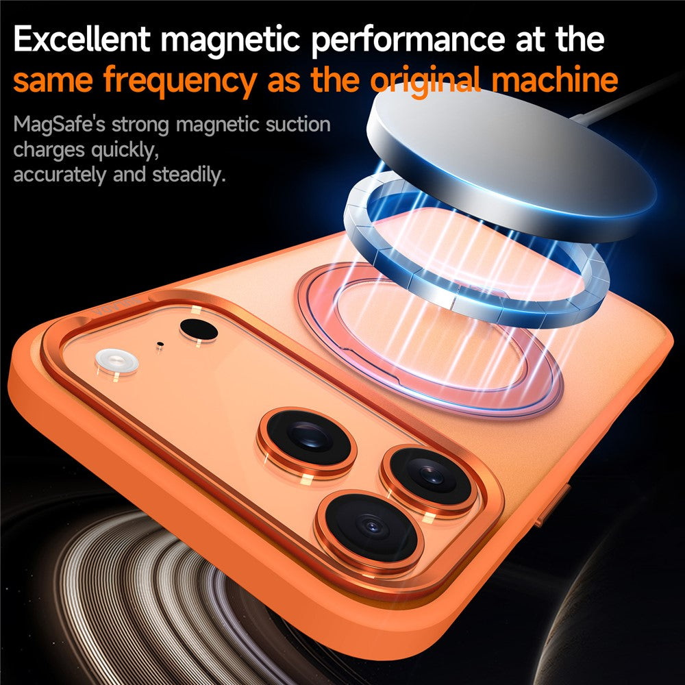 SULADA For iPhone 18 Pro Max / 17 Pro Max Case Magnetic Case Anti-Fingerprints Matte TPU + PC Phone Cover with Kickstand