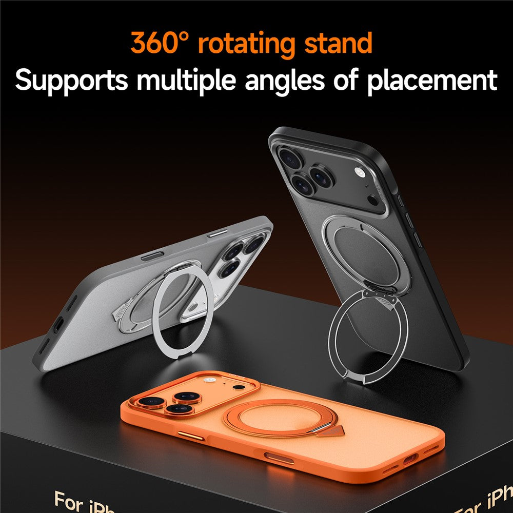 SULADA For iPhone 18 Pro Max / 17 Pro Max Case Magnetic Case Anti-Fingerprints Matte TPU + PC Phone Cover with Kickstand